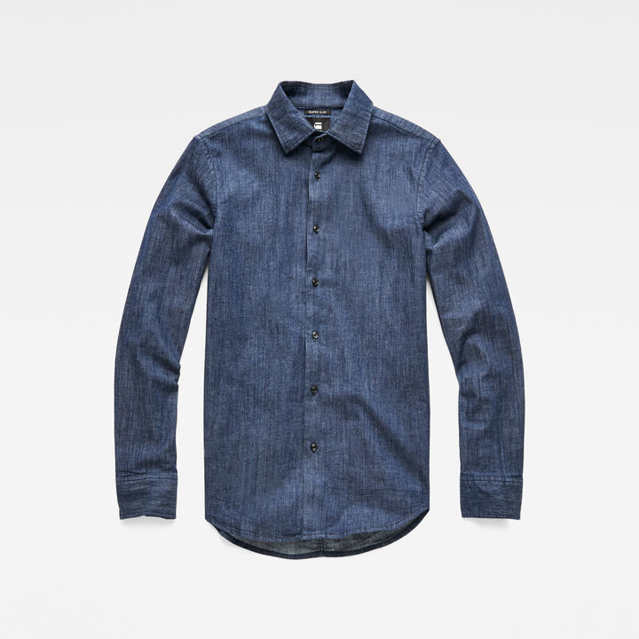Core Super Slim Shirt Dark blue G STAR AU