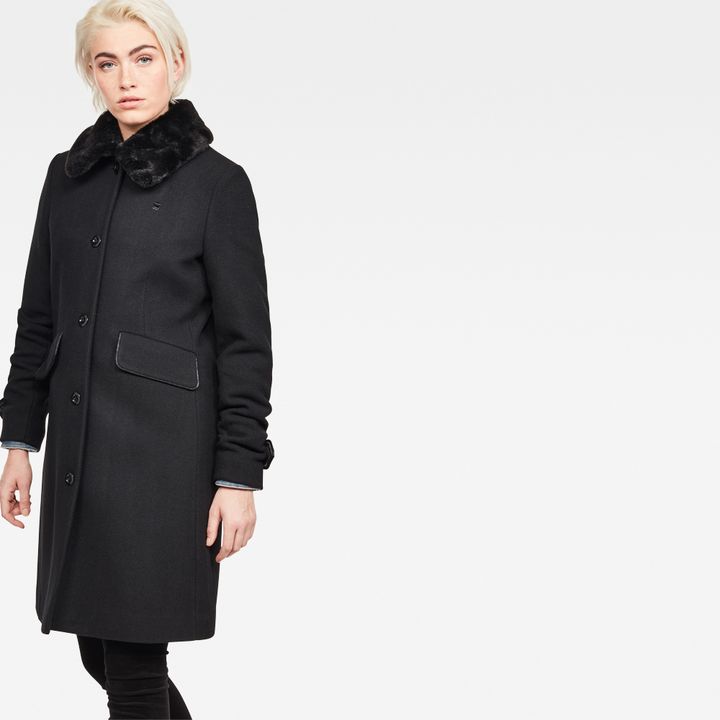 Minor Teddy Wool Classic Coat Black G STAR IL