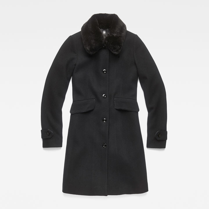 Minor Teddy Wool Classic Coat Black G STAR US