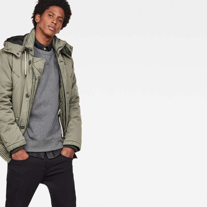 Vodan caban hooded padded jacket top