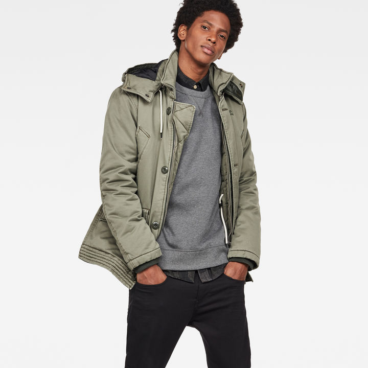Vodan caban hooded padded jacket top