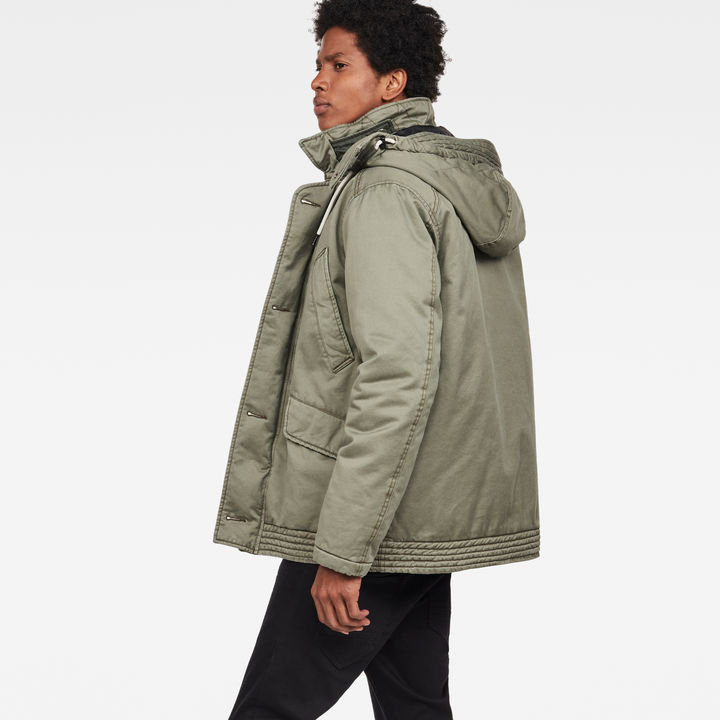 Vodan caban hooded padded jacket top