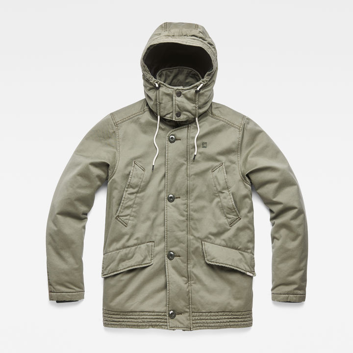 Vodan Caban Hooded Padded Jacket Green G STAR TH