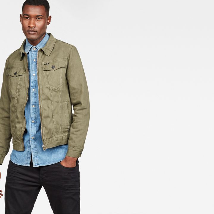3301 Zip Slim Jacket Green G STAR SA