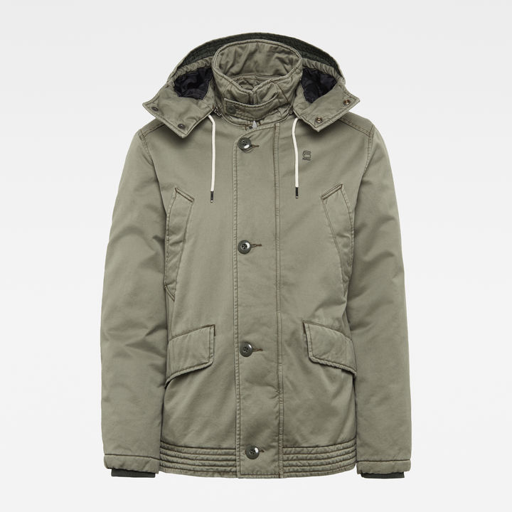 Vodan Caban Hooded Padded Jacket Green G STAR TH