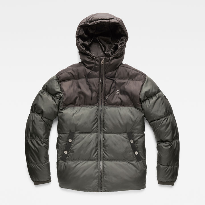 Swando Block Hooded Jacket Grey G STAR ES
