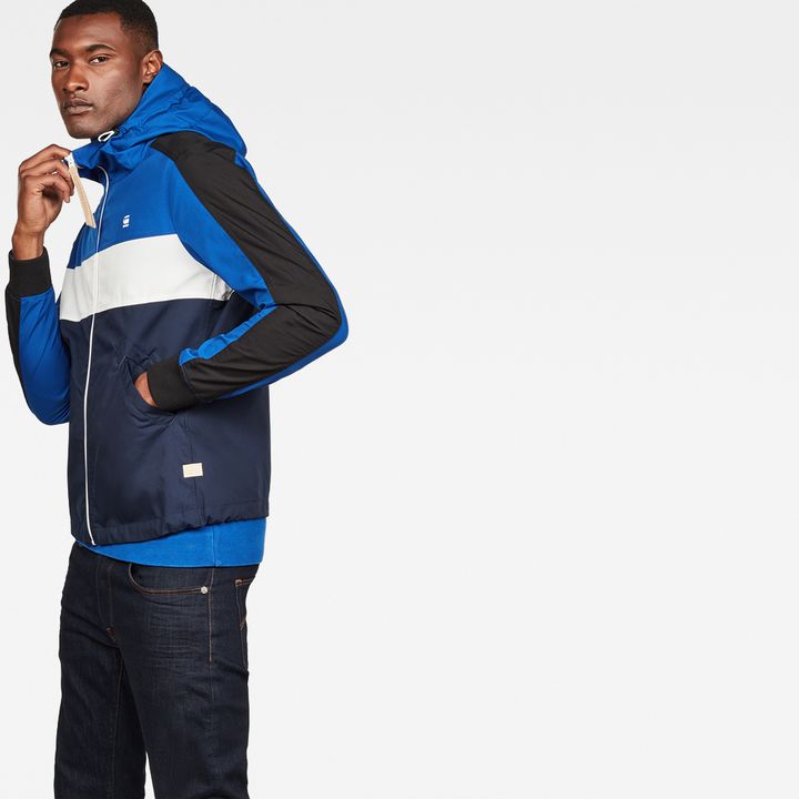 Setscale color block hooded jacket outlet