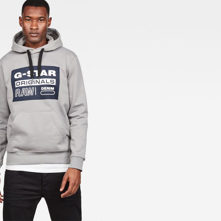 Loaq Core Hooded Sweater Grey G STAR US