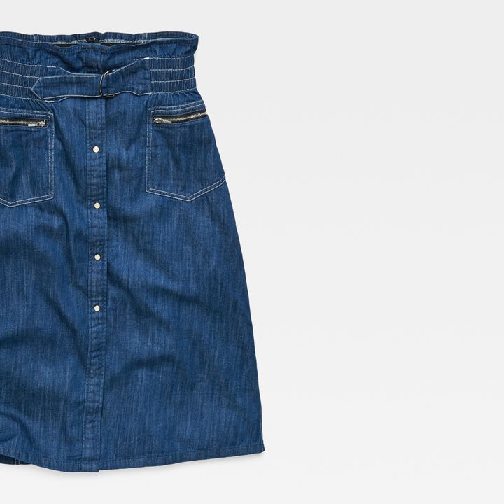 Paperbag skirt blue online