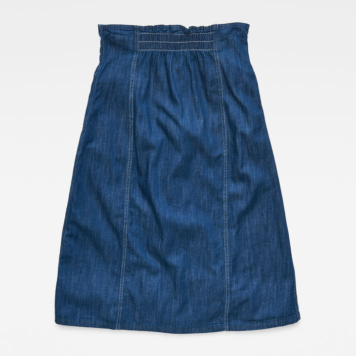 Tacoma Zip Paperbag Skirt Dark blue G STAR HK