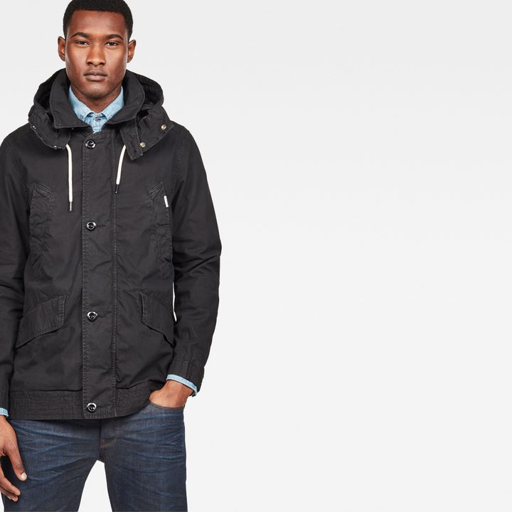 Vodan Caban Hooded Jacket Black G STAR HK