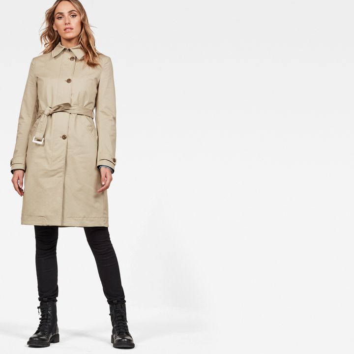 G star minor slim trench coat shop