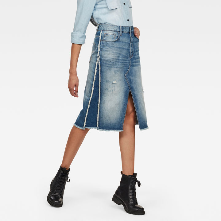 3301 Fringe Midi Skirt