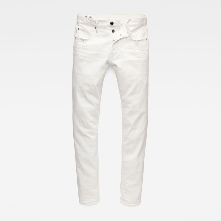 3301 Slim Jeans | ホワイト | G-STAR® JP