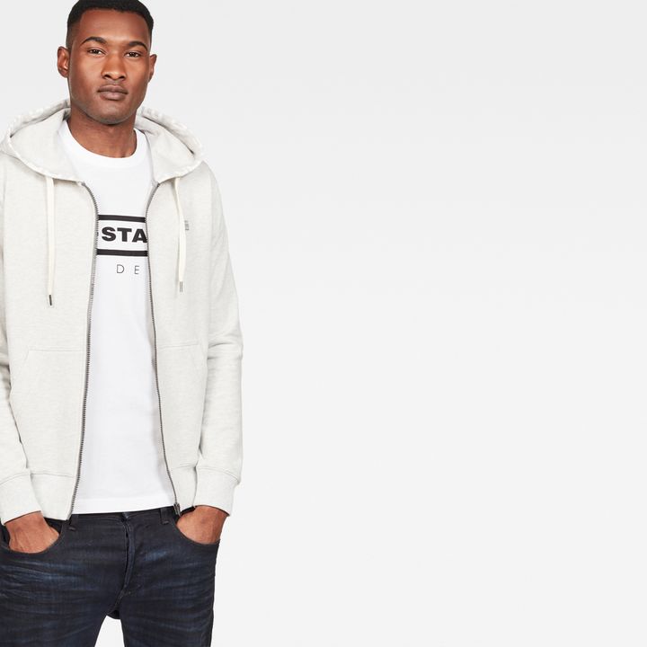 Graphic 8 Core Hooded Zip Through Sweater