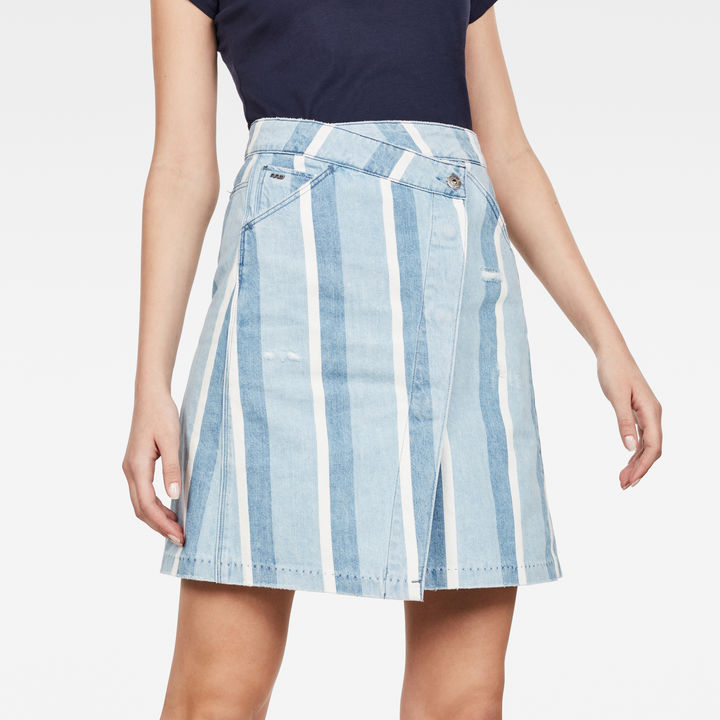 5622 Wrap Skirt Light blue G STAR SA