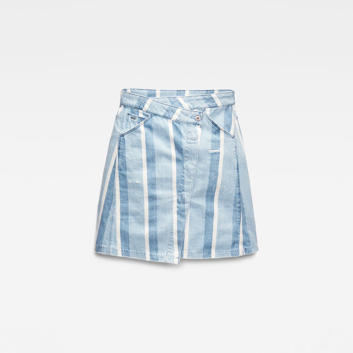 5622 Wrap Skirt Light blue G STAR US