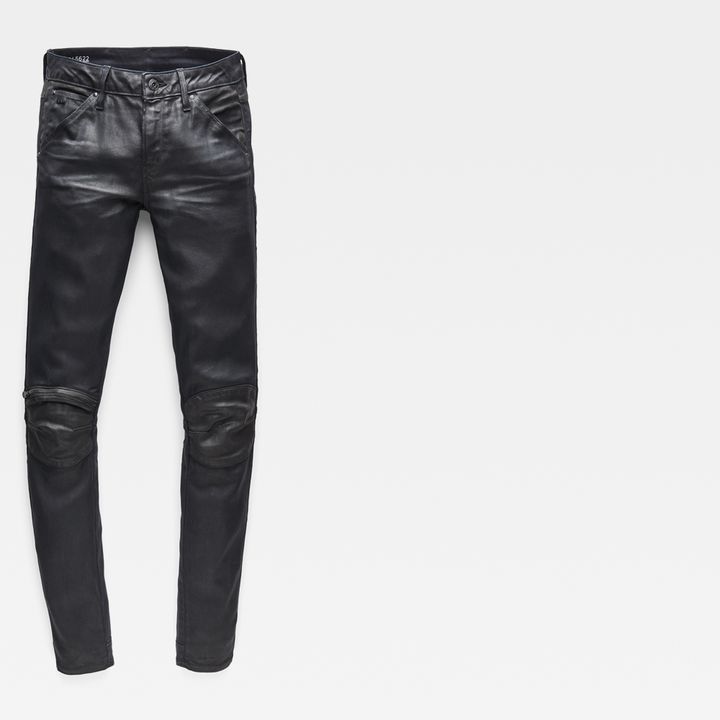 5622 Knee Zip Mid Skinny Jeans Black G STAR CA