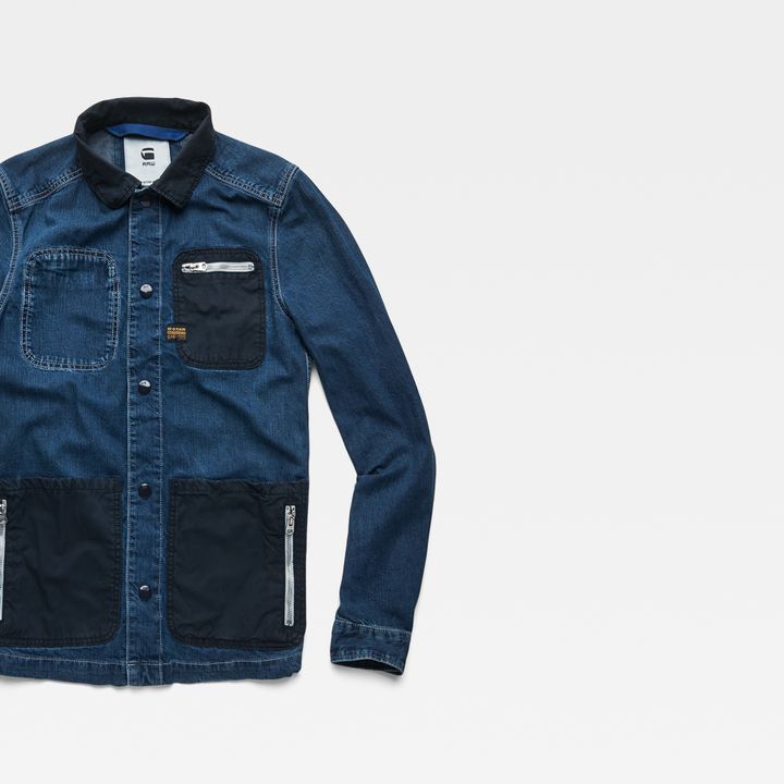 Blake Zip Overshirt Dark blue G STAR AU