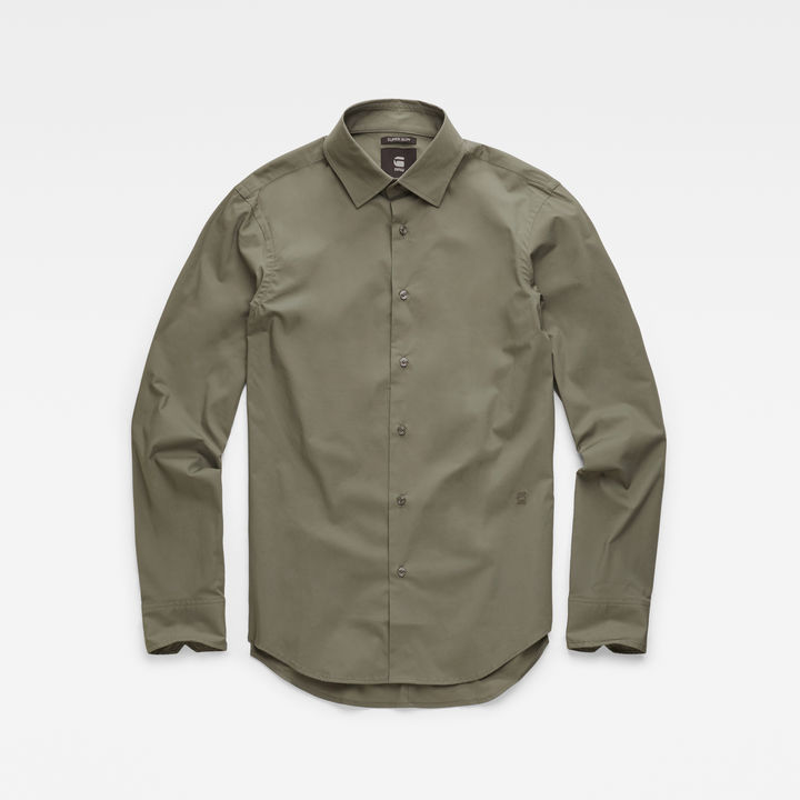 Core Super Slim Shirt Green G STAR IE