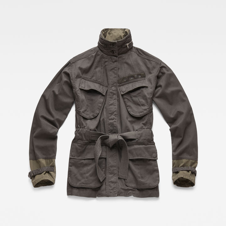 Chisel Belted Field Jacket Grey G STAR GB