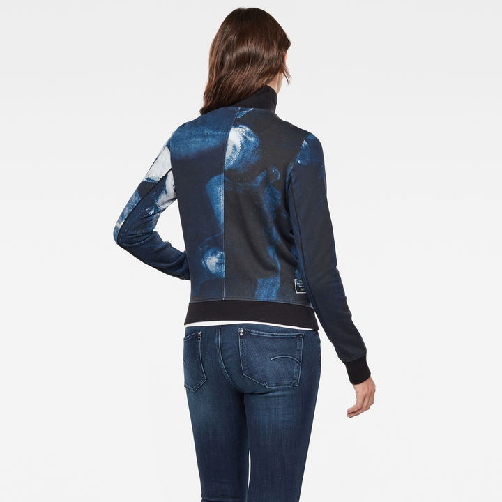 Rijks Lanc Slim Tracktop Sweater Dark blue G STAR PH