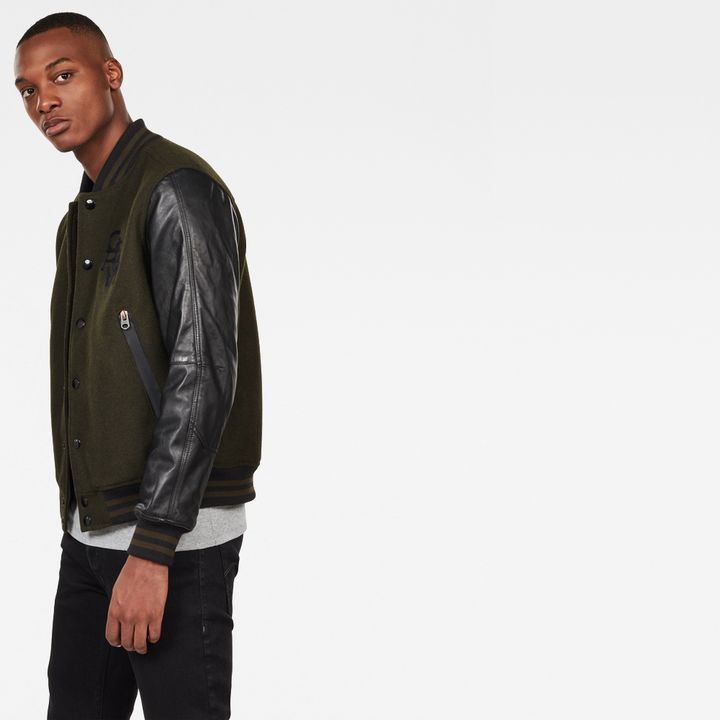 Bolt Leather Bomber Jacket