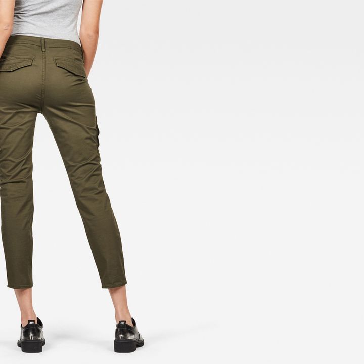 Rovic Mid Waist Skinny Cargo Pant Green G STAR KR