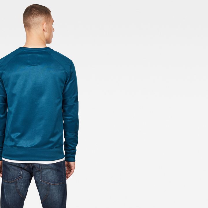Motac Slim Sweater Medium blue G STAR AU