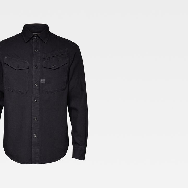 Lecite Straight Shirt Dark blue G STAR ES