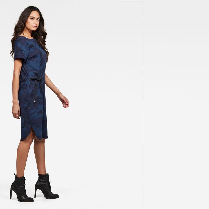 Disem All over Jurk Donkerblauw G STAR BE