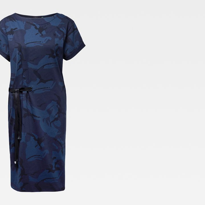 Disem Allover Dress Dark blue G STAR BE