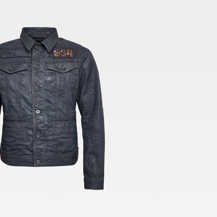 D Staq Studs Slim Jacket Black G STAR US