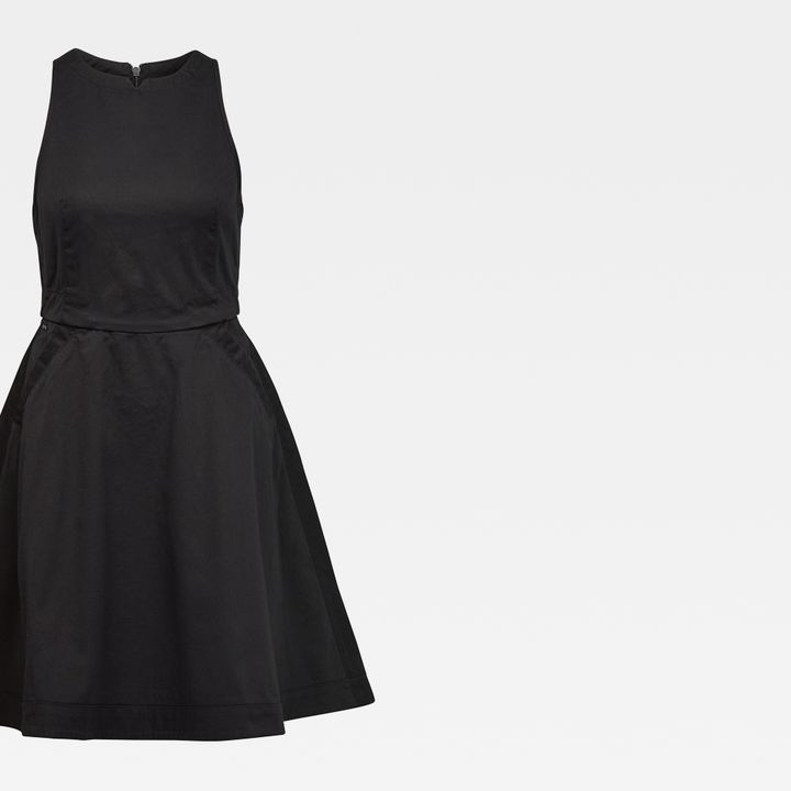 Core fit and flare Dress Black G STAR CA
