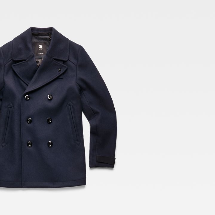Blue wool peacoat new arrivals