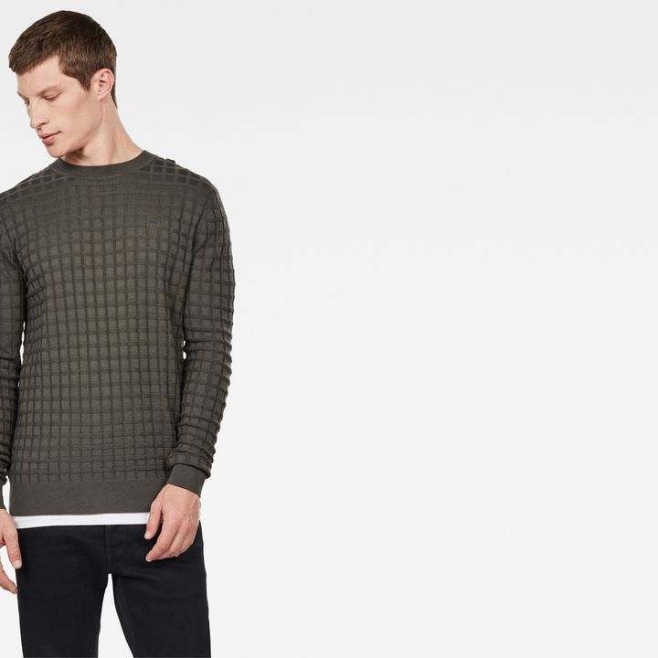 Core Table Knitted Sweater Grey G STAR IE