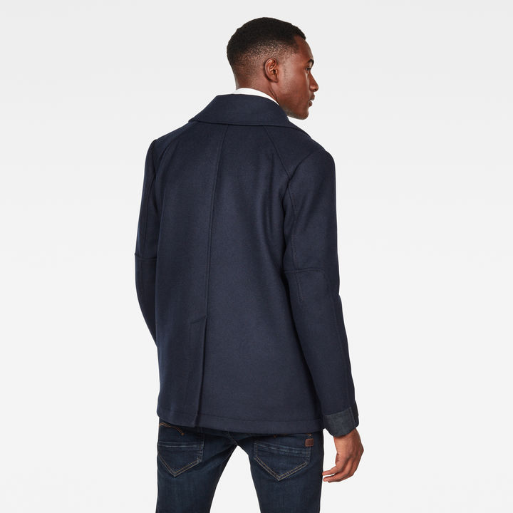 Traction Wool Peacoat