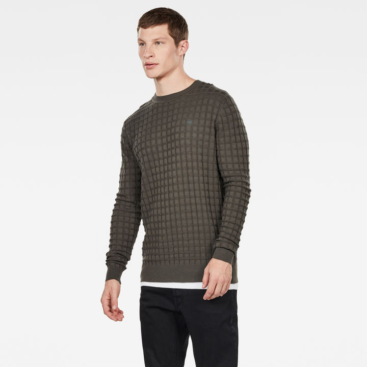 Core Table Knitted Sweater Grey G STAR IE