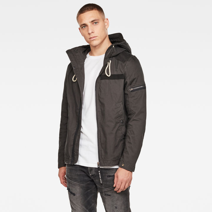Batt Hooded Overshirt Grey G STAR IE