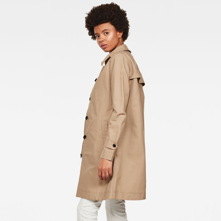 G star raw minor loose trench coat online