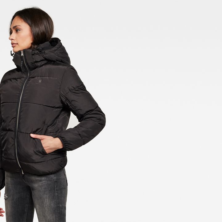 Meefic Sundu Quilted Hooded Overshirt | Black | G-STAR® US