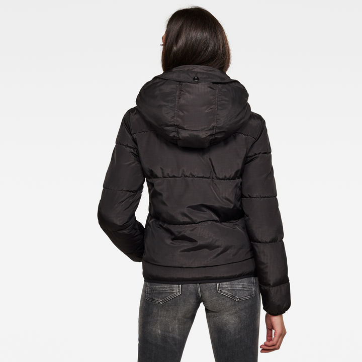 Meefic Sundu Quilted Hooded Overshirt | Black | G-STAR® US