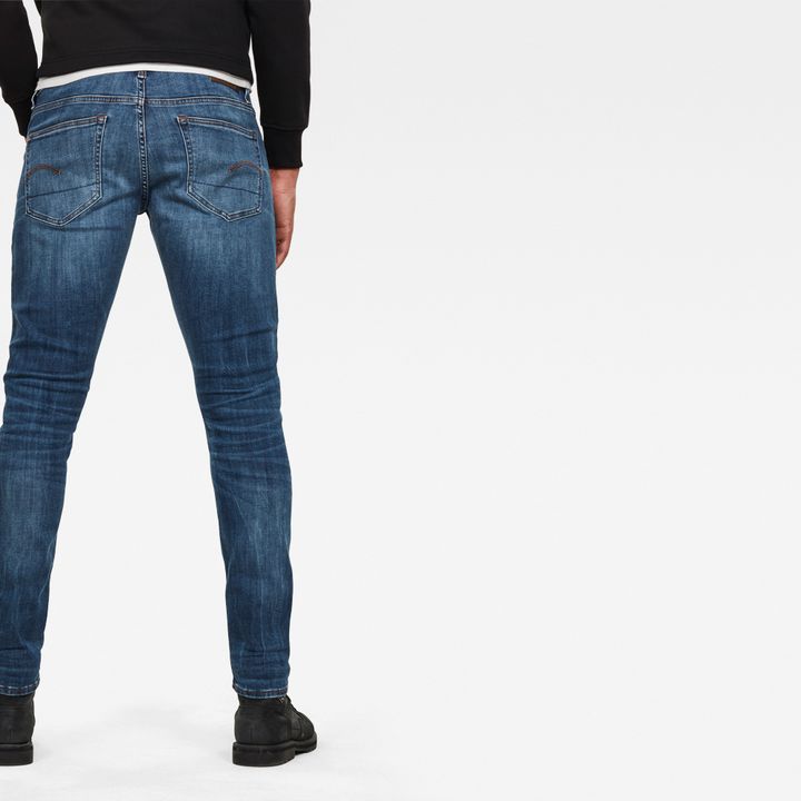 3301 Deconstructed Skinny Jeans | Medium blue | G-STAR® US