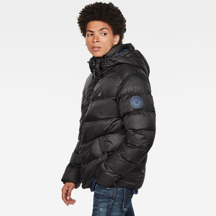 Whistler Hooded Puffer Jacket Black G STAR AU