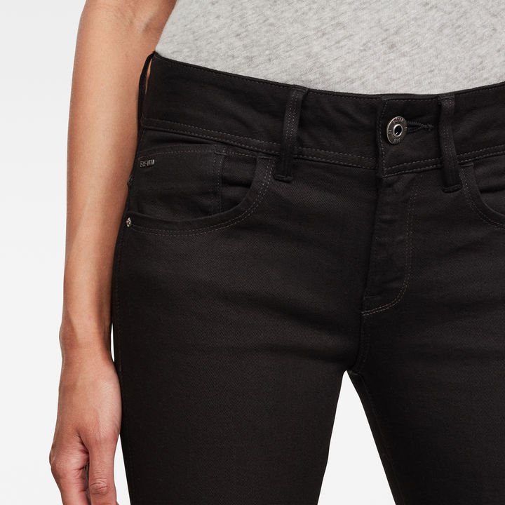 G star Lynn Mid Skinny Jeans Black 28 Woman D06746 C621 A810 34 28
