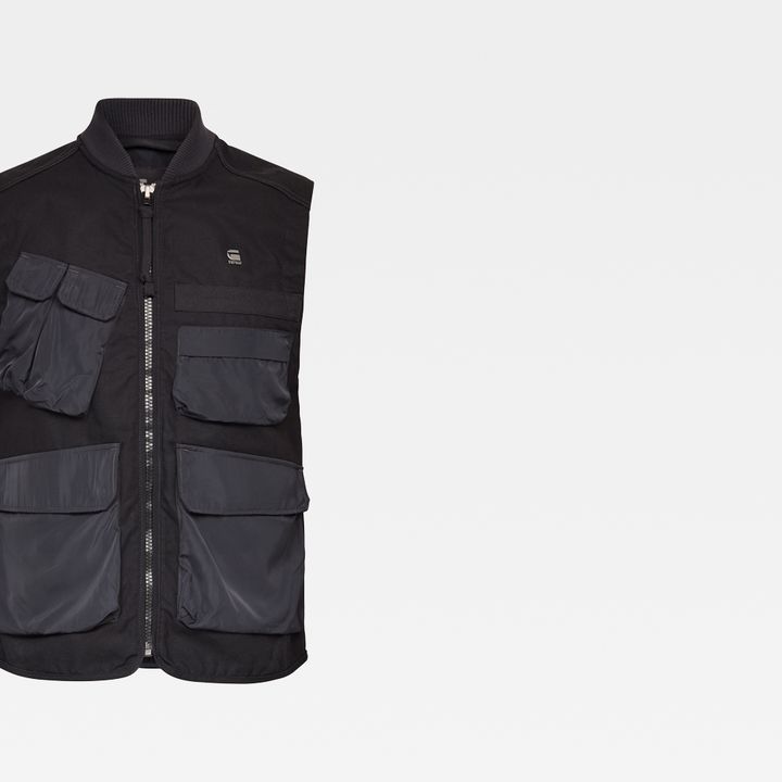 上品なスタイル Golfickers ブラック Lサイズ G-VEST MONTSUKI 引き当て メンズウェア