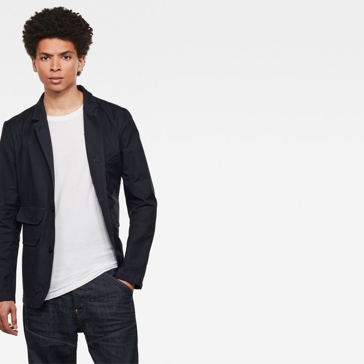 Utility 4 button Blazer Dark blue G STAR DE