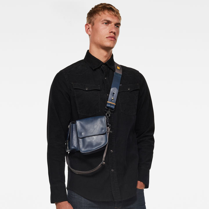Double Body Handtasche Mittelblau G STAR DE