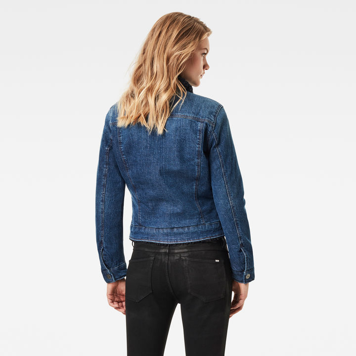 3301 Slim Sherpa Jacket Medium blue G STAR CA