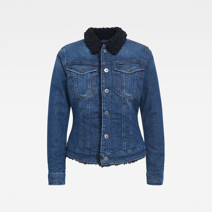 3301 Slim Sherpa Jacket Medium blue G STAR CA